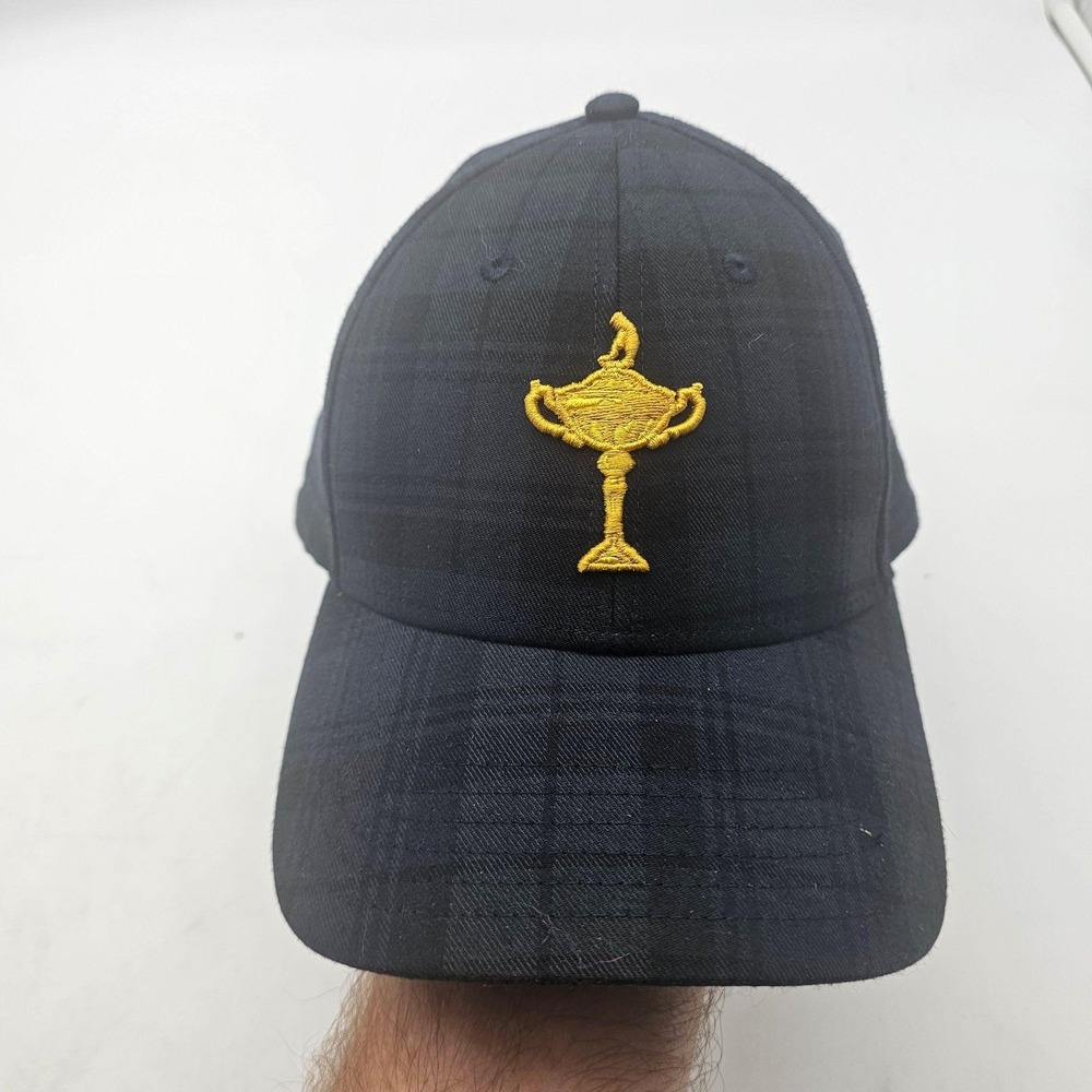 2020 Ryder Cup Trophy Hat Cap Strap Back Mens One Size Blue Golf Imperial Plaid